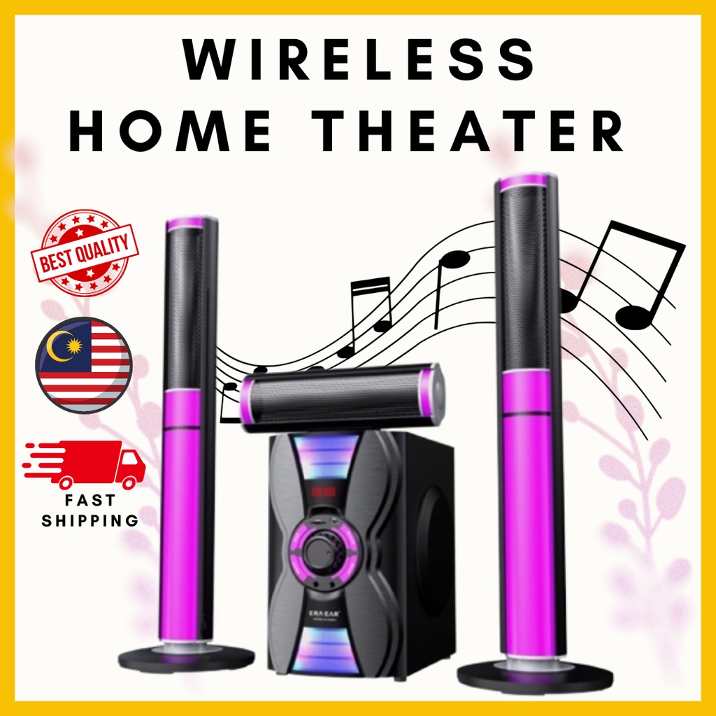 TV Home Theater Speaker 80W 3 In 1 HiFi Multimedia Audio Super Bass