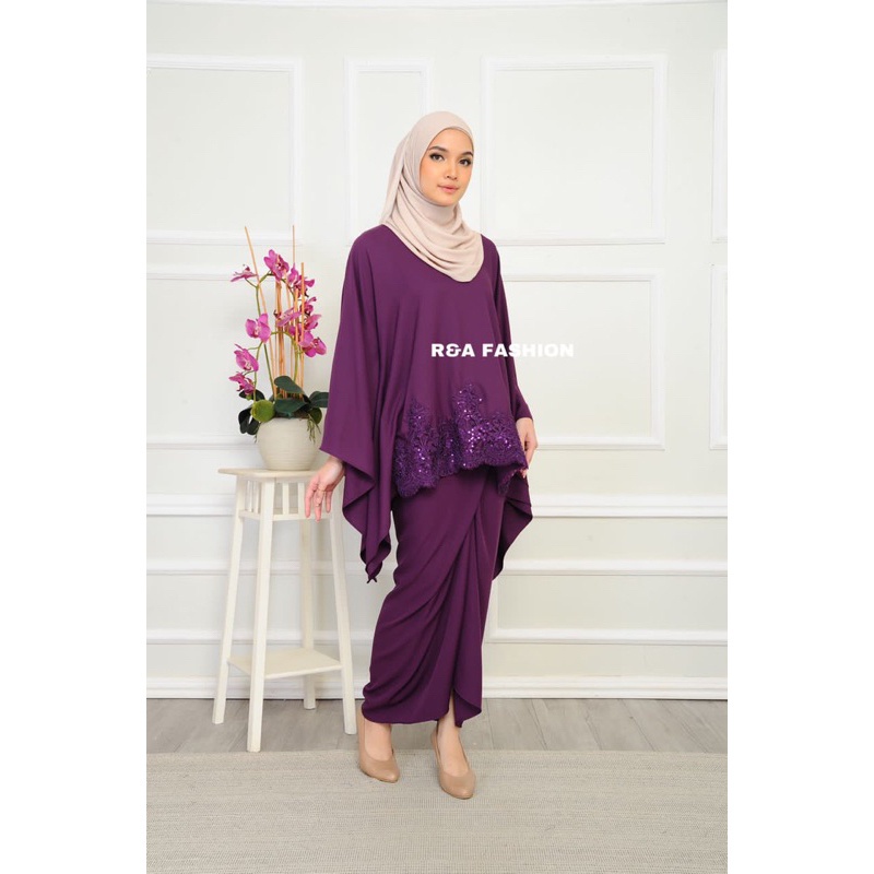 Baju Kurung Pario Lace Labuci Premium | Kurung Moden Exclusive | Free ...