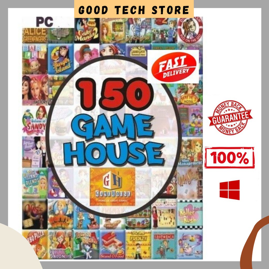 150 GameHouse Full Set Digital PC Games (Google Drive) (Diner Dash