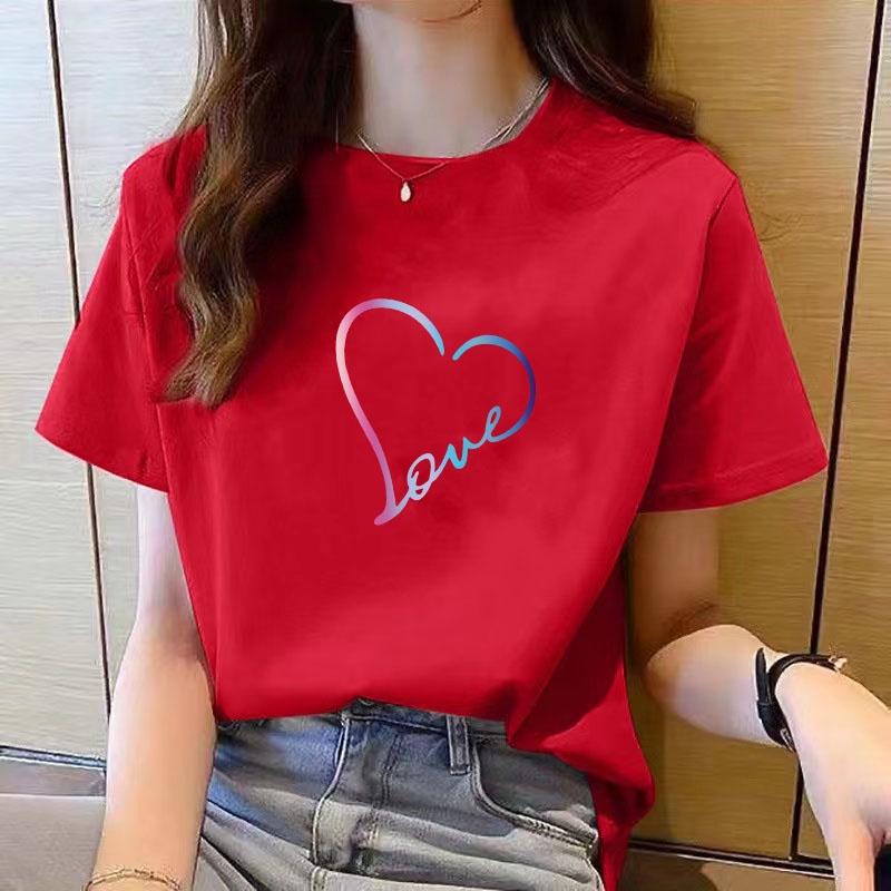 短袖上衣女生韩版T恤女装衣服 shirt women top short sleeve t shirts women clothes New ...