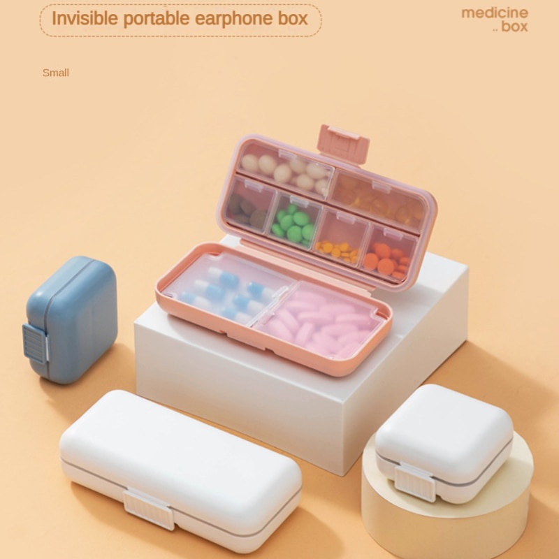 Portable Medicines Case 5/8 Grids Organizer Container For Tablets ...