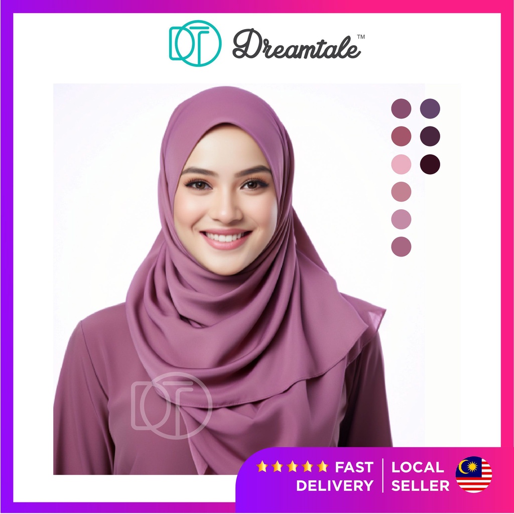 Naelofar Penang Instant Shawl Neelofa Dreamtale Tudung Muslimah