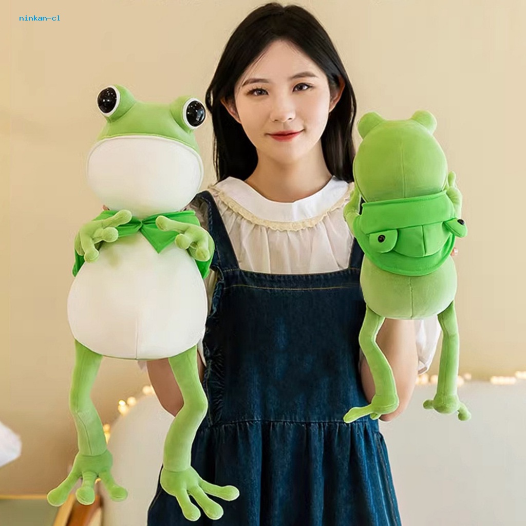 Ninkan] Cute Plush Toy Green Frog Plushies Adorable Green Frog