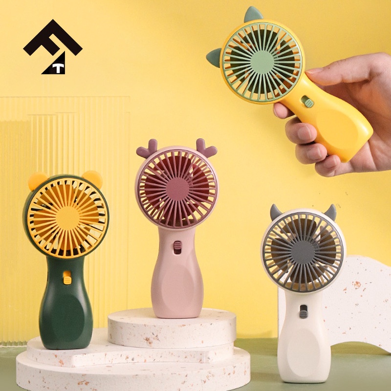 Portable Handheld Small Fan Mini Pocket Silent usb Charging with Light