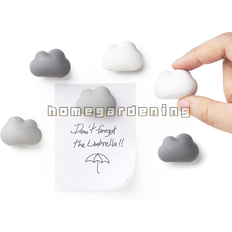 1/5pcs Magnetic Stickers Cloud Refrigerator Stickers Whiteboard Message ...