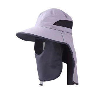 Men Hats Wide Brim Large Bucket Hat Foldable Breathable Anti UV Beach  Hiking Fishing Sun Bob Hat Sturdy Sun Hat Breathable Neck Flap Adjustable  Strap Full Protection Bucket Hat Cam