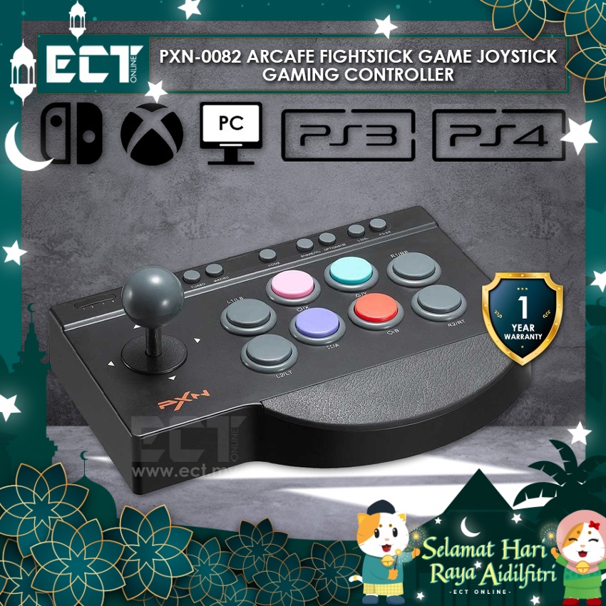 PXN-0082 Arcade Fightstick Game Joystick Gaming Controller - For PC ...