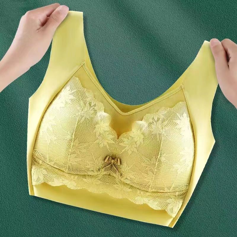 Seamless Thin Style Large Size Bra Women Big Breasts Look Small Anti