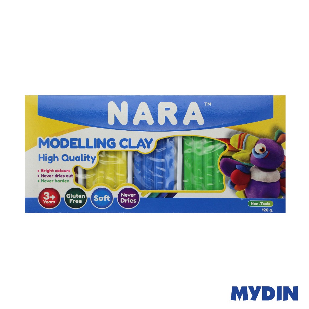 Nara Modelling Clay 5 Color Set (120g) Shopee Malaysia