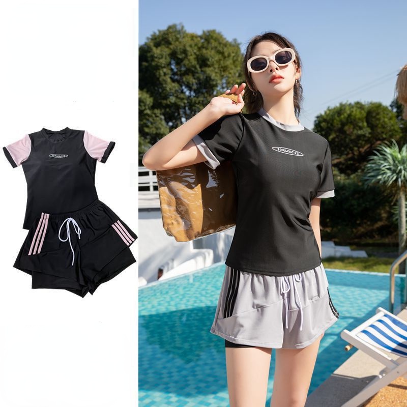 Swimming Attire Summer swimsuit women's onepiece swimsuit black sports