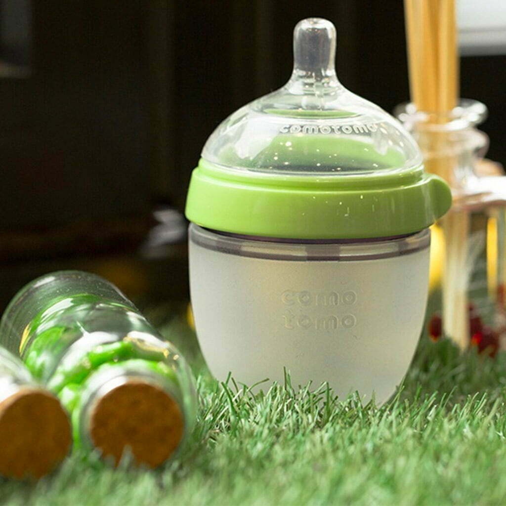 [Hayllo] Comotomo Natural Feel Baby Bottle - 150ml (Green) | Shopee ...