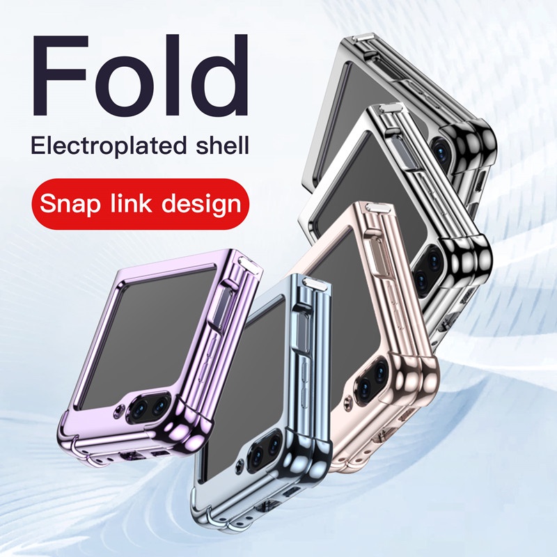 Luxury Plating Airbag Soft Phone Casing For Samsung Galaxy Z Flip 5 Z ...