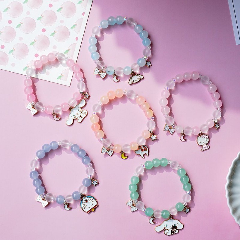 Sanrio Bracelets Cinnamoroll Crystal Bead Bracelet Kuromi My Melody