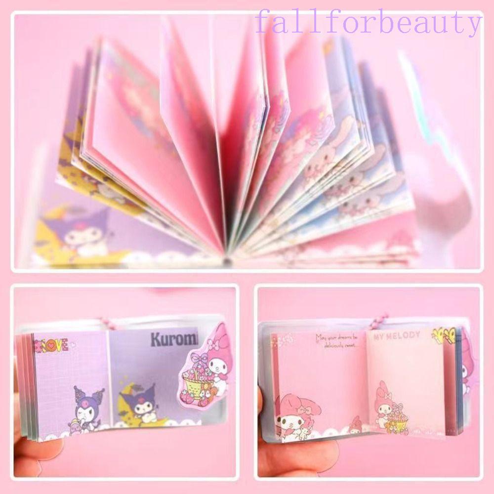 FALLFORBEAUTY 2pcs/set Cartoon Mini Share Book, Cartoon Kuromi with ...