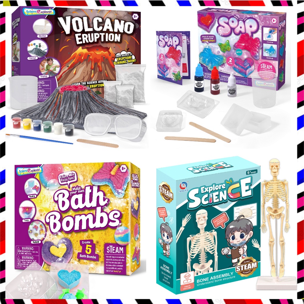 Science Experiment Educational Toys Volcano eruption Crystal Growing ...