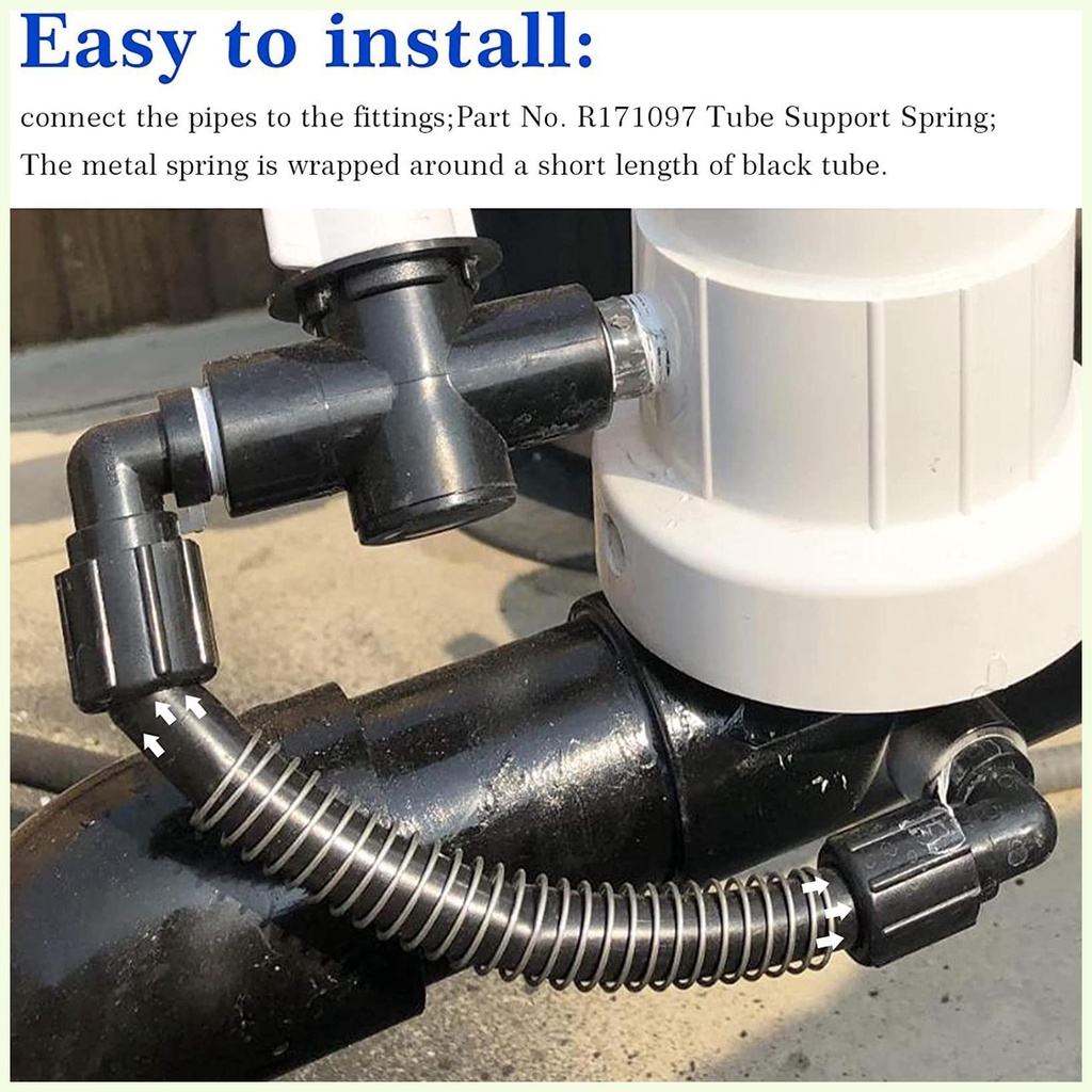 Chlorinator Tube Pool Rainbow Auto Feeder Tube 2 Pieces Flexible PVC