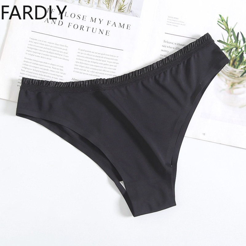 Fardly Sexy Underwear New Ice Silk Lady Lingerie Summer Cool Women Seamless G String Panties 9545