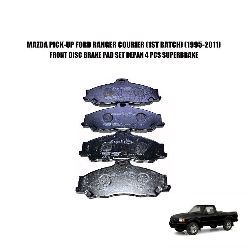 MAZDA PICK-UP FORD RANGER COURIER (1ST BATCH) (1995-2011) FRONT DISC ...