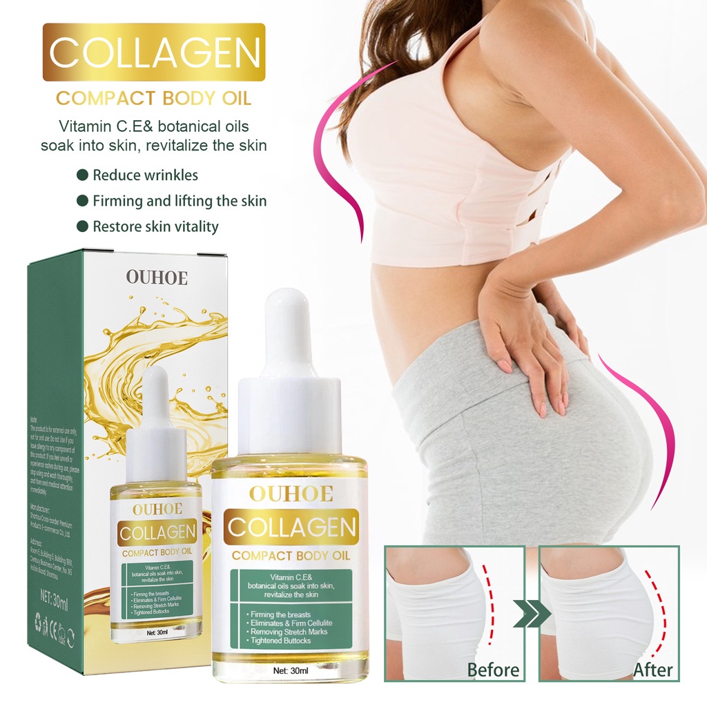 OUHOE Firming Skin Body Oil Collagen compact body oil Slimming and body ...