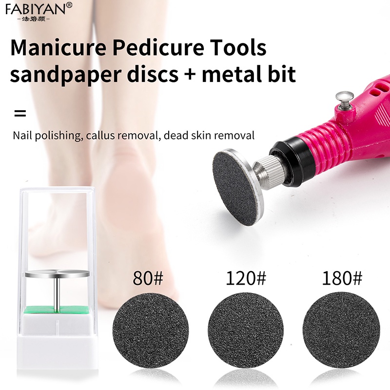 Pedicure Tools Foot File Replaceable Sandpaper Pad Disk Disc Remove
