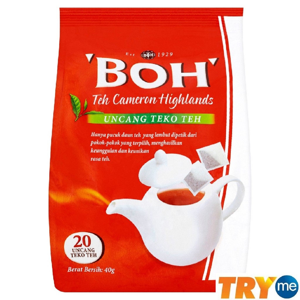 BOH Cameron Highlands Tea (20 Potbags) - 2g X 20s | Shopee Malaysia