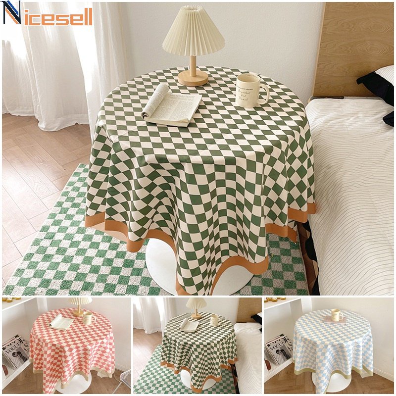 Checkerboard Tablecloth Light Luxury Table Cover Simple Rectangular ...