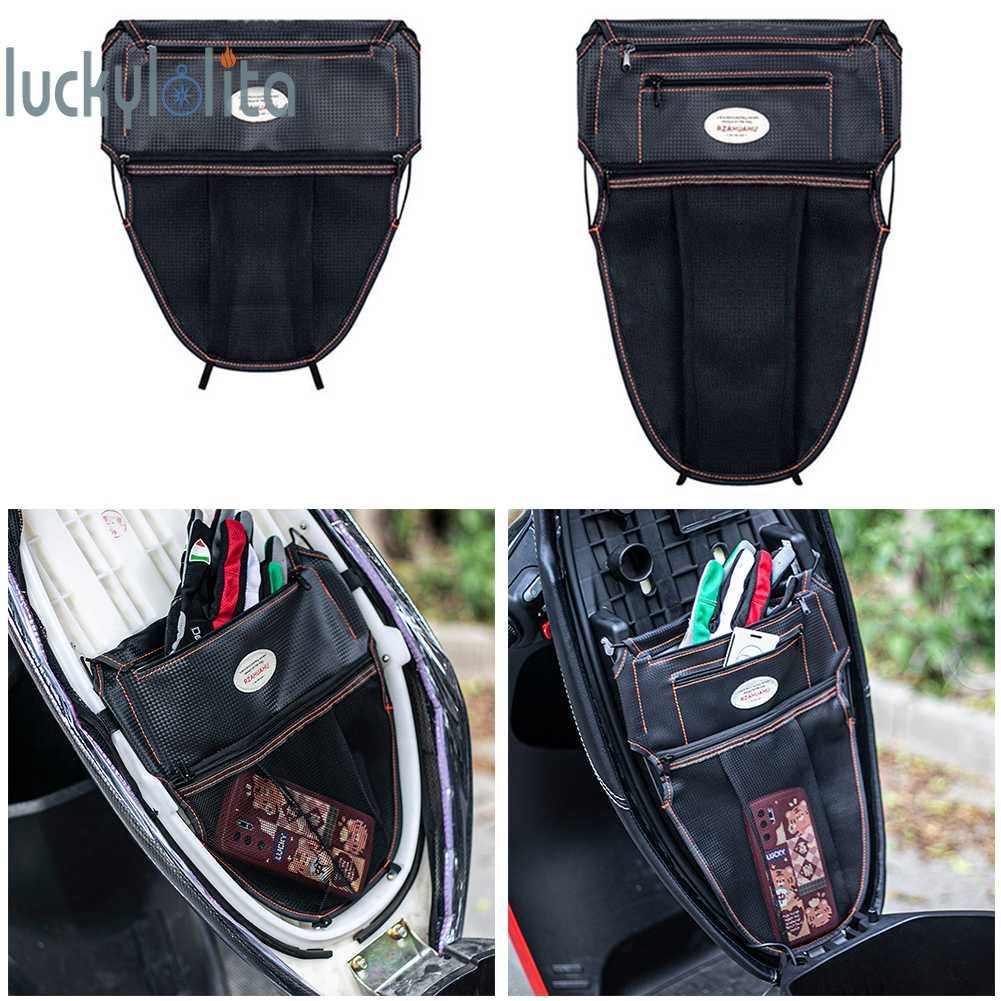 RZAHUAHU Motorcycle Under Seat Organizer Bag Tool Storage Rear Seat Bag