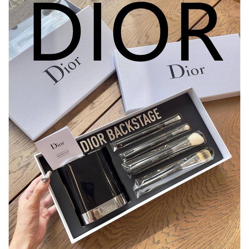 Dior Backstage Makeup Brush Set Brush Holder+Foundation Brush+Blush