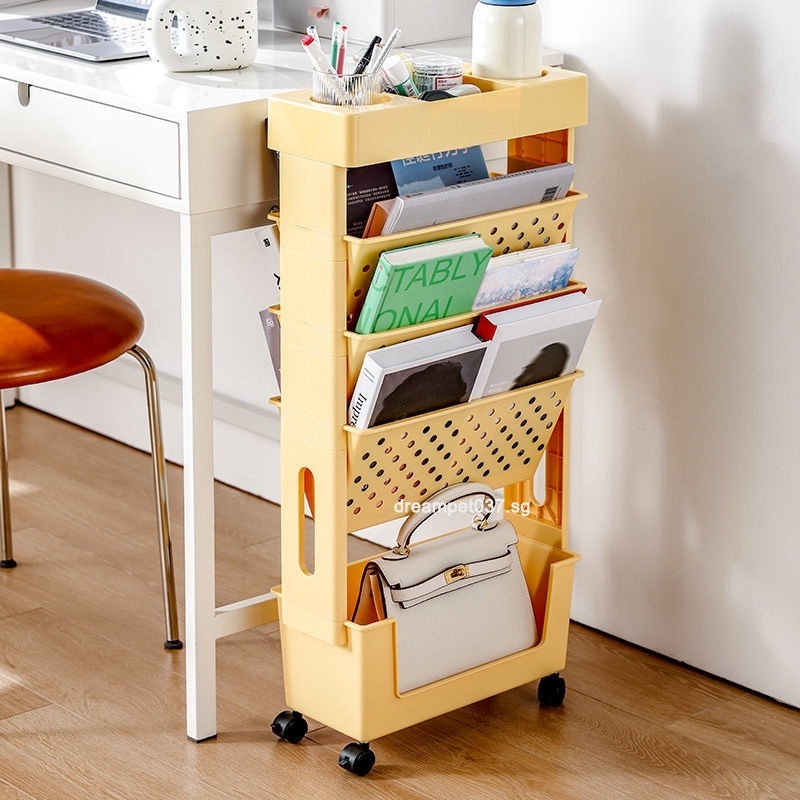 CLA Movable Storage Small Rack ARI Cart Large Capacity Bookshelf ITY ...