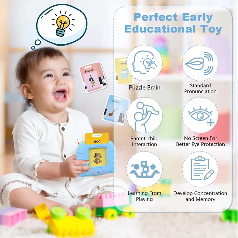 Talking Flash Cards Baby ABC Alphabets Learning Educational Toys