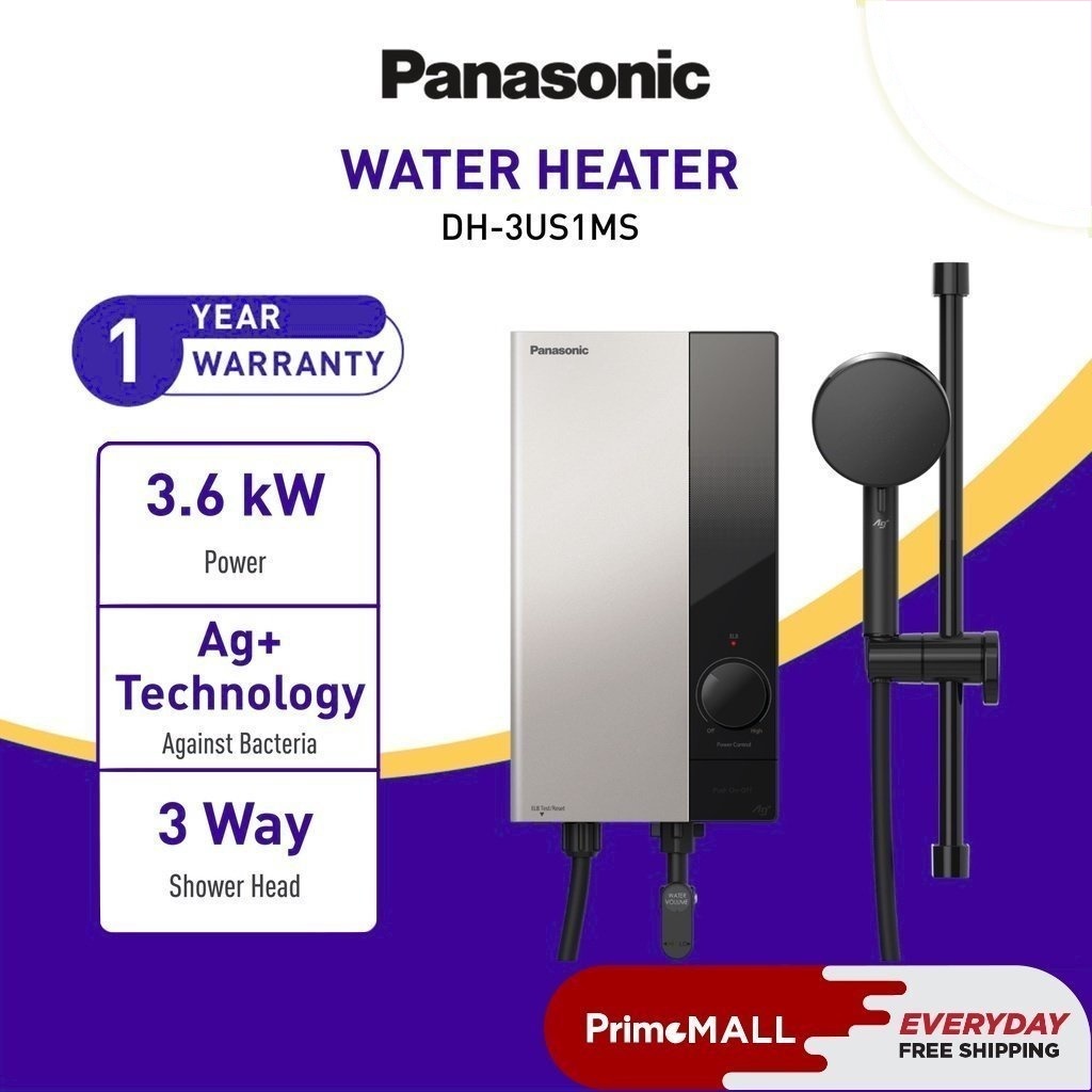 PANASONIC DH3US1MS NON JET PUMP U SERIES WATER HEATER DH3US1MS Ag+