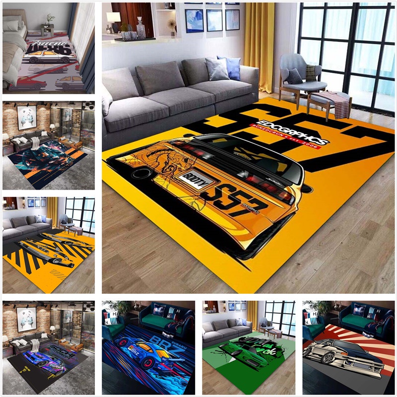 3d F1 Racing Car, Living Room, Sofa, Carpet, Children's Bedroom, Desk 