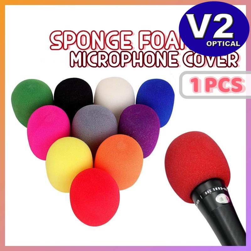 (1 PCS)Sponge Foam Microphone Cover Anti Noise Protective Colorful