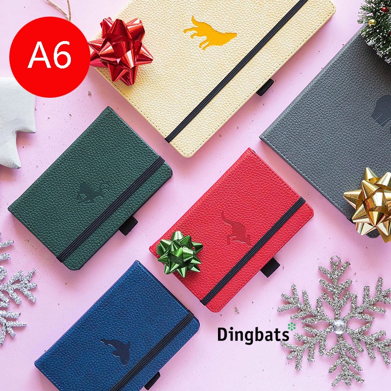 British dingbats Notepad Leather Handbook Bullet Notebook Pen Writing