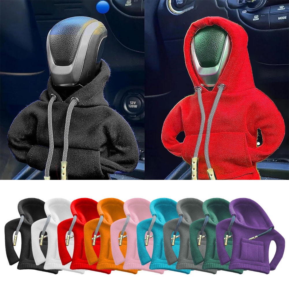 Universal Car Gear Shift Knob Cover Manual Automatic Gear Handle Hoodie  Cover Decoration Interior Fits Car Shift Lever
