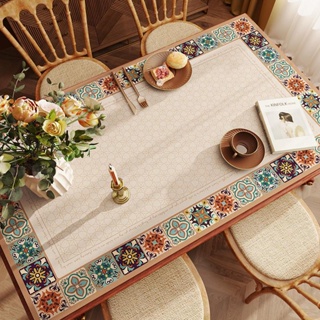 Simple Modern Style Round Geometric Oil-proof Waterproof Leather Round  Table Mat Placemat Home Tablecloth Anti-scalding Durable - AliExpress