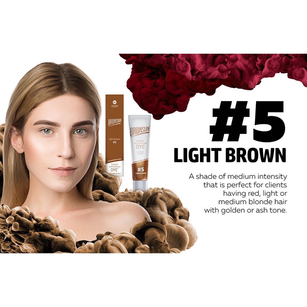 BRONSUN GEL LASH AND BROW TINT DYE (New Formula) / DEVELOPER Shopee