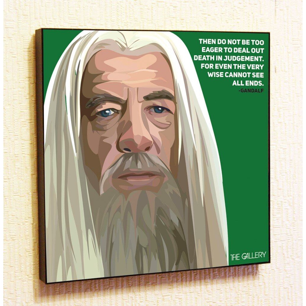 Gandalf movie Cinema Artist Actor Decor Motivational Quotes Wall Decals