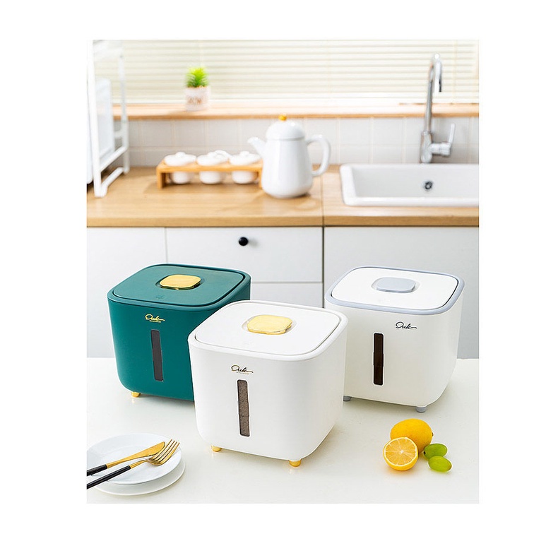 3 DAYS OFFER 5/10 KG Kitchen Rice Storage Box Grains Bucket Moisture ...
