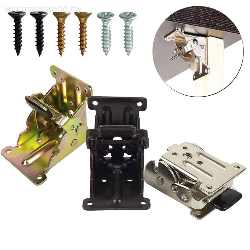 Folding Table Chair Leg Hinge 90 degree Self Locking Bracket Hinges