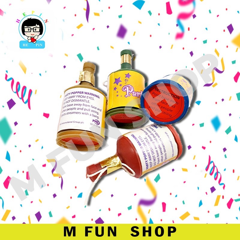 12PCS/SET Party Poppers High Quality Champagne Color Party Poppers ...