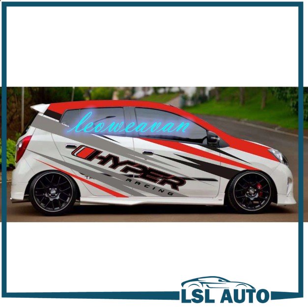 AIZA MYVI AXIA BEZZA EXORA KENCIL HONDA TOYOTA CAR BODY STICKER ...