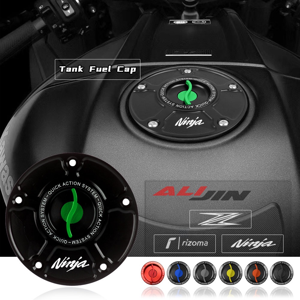 Racing Quick Release Motorcycle Tank Fuel Caps Case Gas for KAWASAKI
