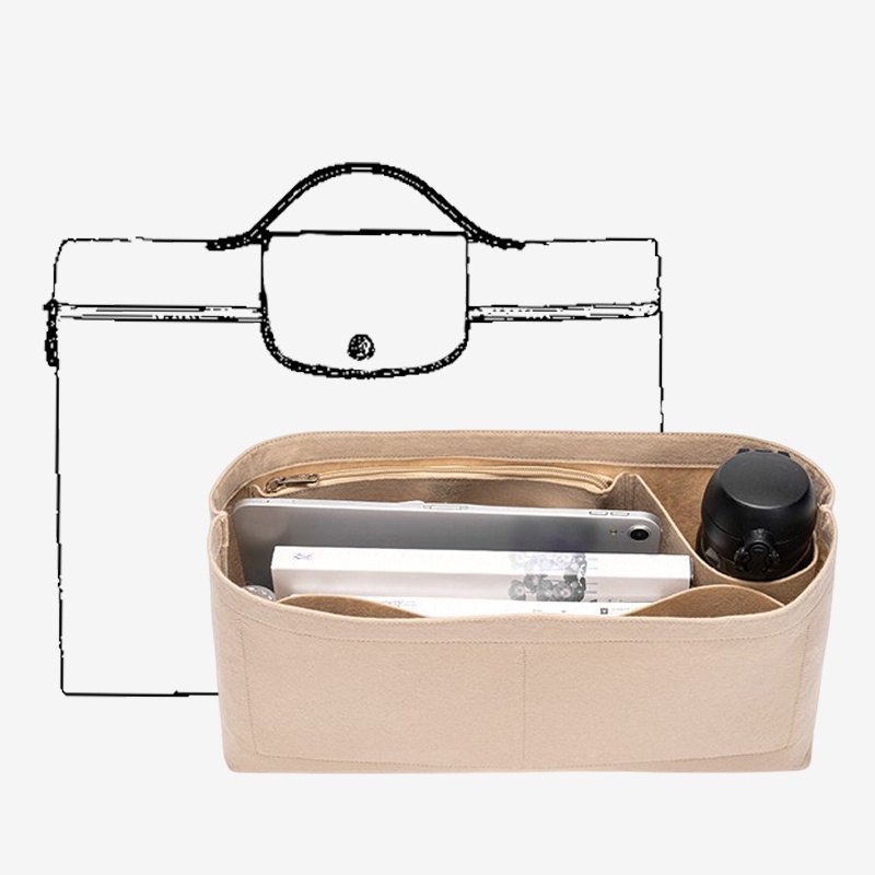 Iner Bags for Longchamp Le Pliage Club Briefcase Felt Purse Insert ...