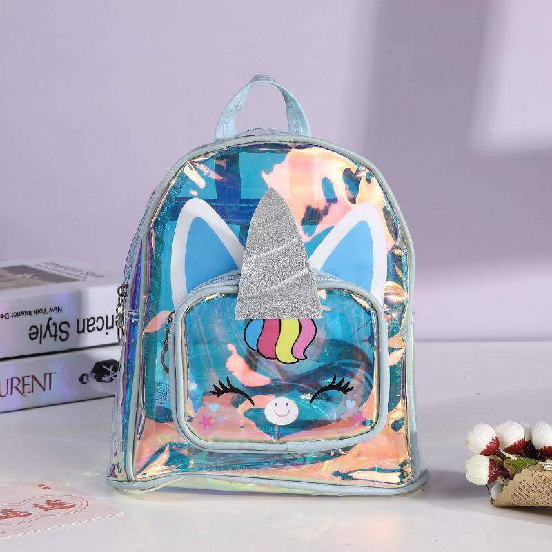 Transparent Unicorn Bag Carton Unicorn Transparent School Backpack