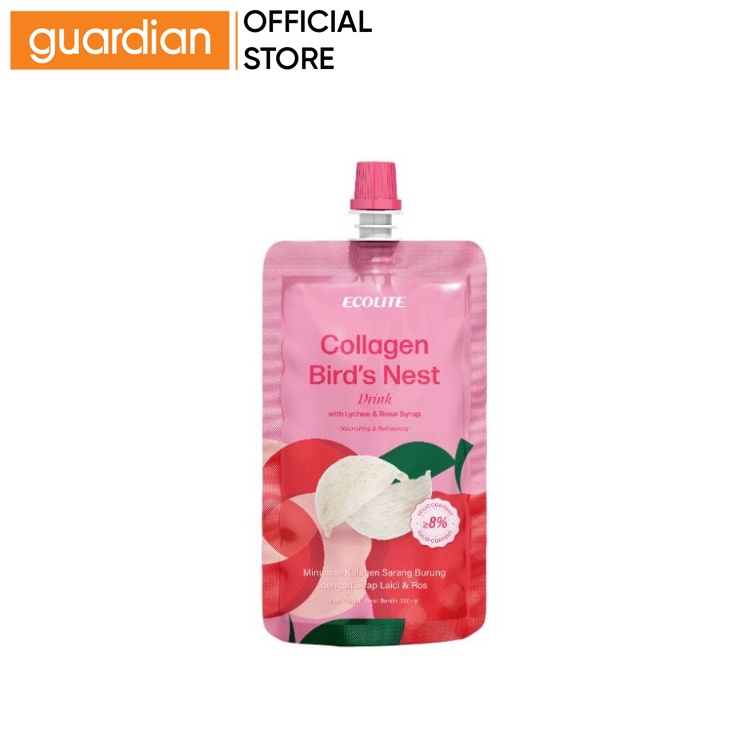 Ecolite Collagen Bird'S Nest Drink Rose Lychee (1's) Shopee Malaysia