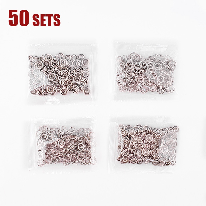 Plier Tool 50/100 Set Metal Sewing Buttons Hollow Solid Fiveclaw