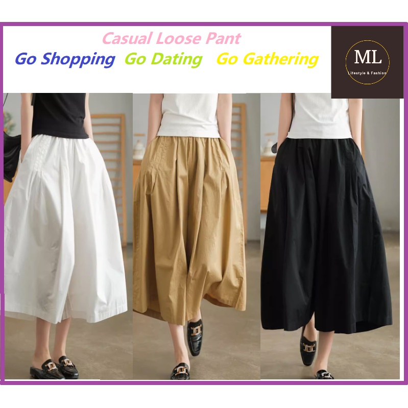 Women's Summer Harem Pants, Loose and Thin Casual WideLeg Pants