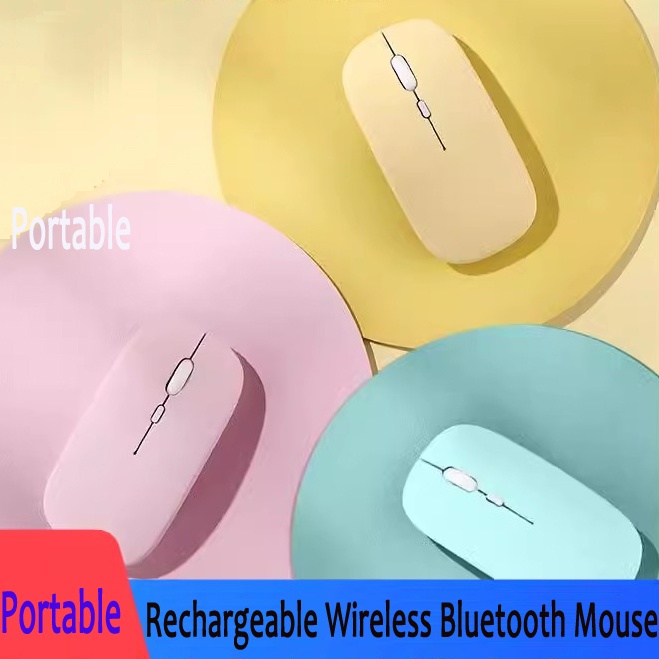 Rechargeable Wireless Bluetooth Mouse for Android Windows Tablet Laptop ...