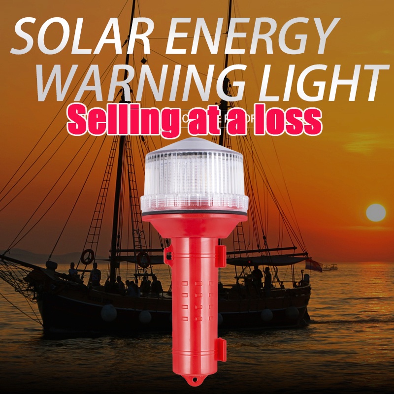 Solar charging LED portable flashlight waterproof signal light 2000m ...